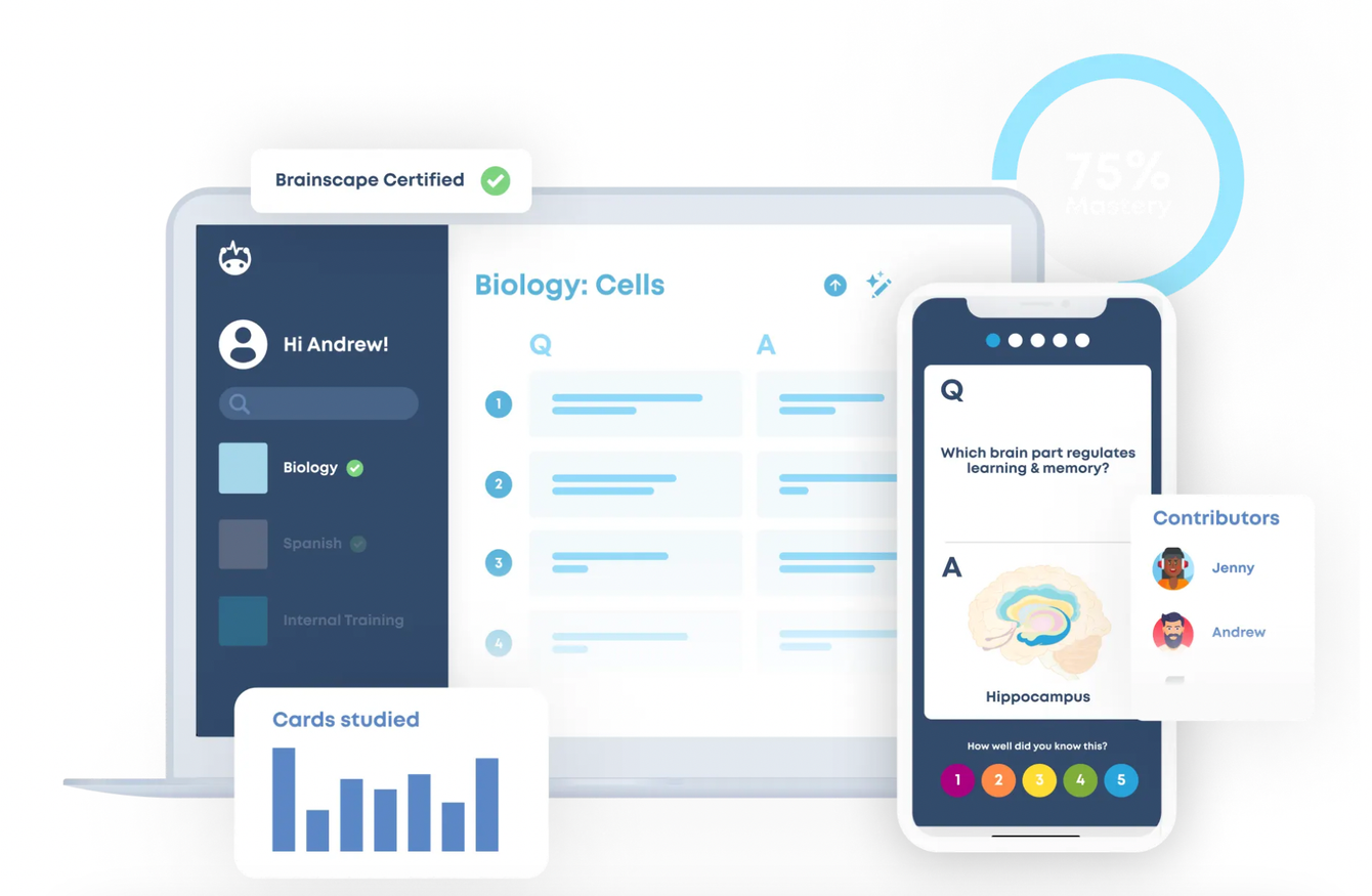 Brainscape flashcard study app Brainscape flashcard study app